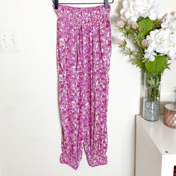 Anthropologie | Abstract Floral Boho Joggers - Picture 2 of 8